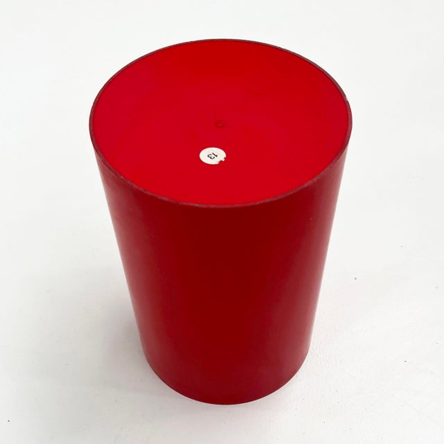Kartell Model 4670 Red Bin by Gino Colombini for Kartell, 1970s For Sale - Image 4 of 6