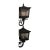 Set of Two Custom William Hinkley Wall Sconces Lanterns Solid Iron For Sale
