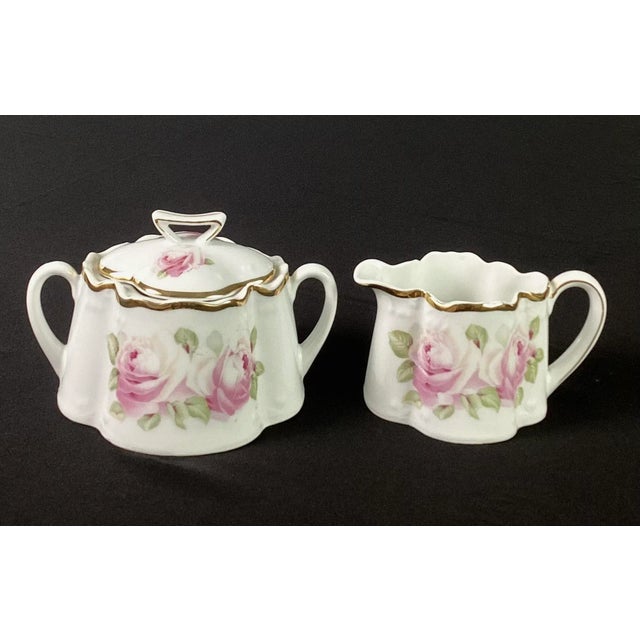 Late 19th Century Zea Scherzer z.s. & Co. Porcelain Creamer and Sugar Set- 2 Pieces For Sale - Image 9 of 9