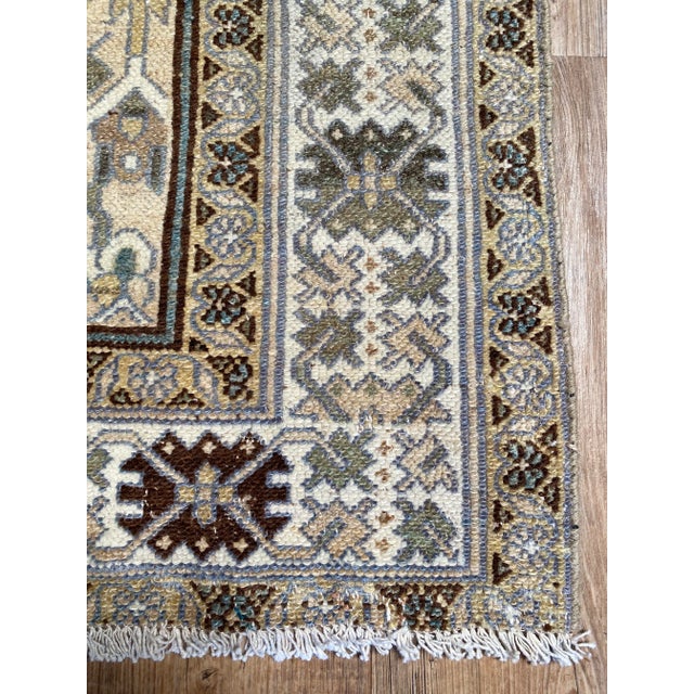 1920s Vintage Bellwether Rugs Bibikabad Runner - 5'2" X 11'9" For Sale - Image 4 of 6