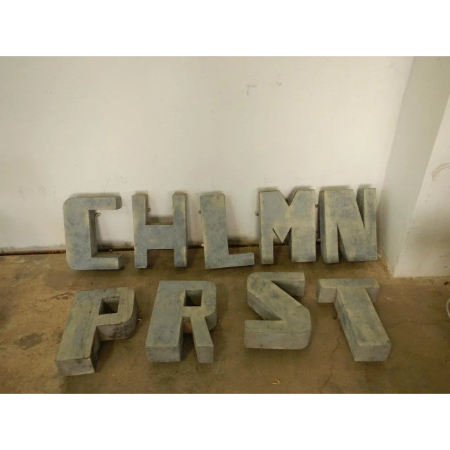 Italian Tin Letter C, 1970s , in Very Good conditions. Designed 1970 to 1979