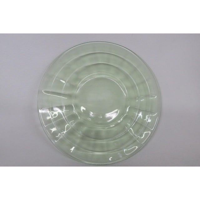 Early 20th Century Early 20th Century Anchor Hocking Uranium Depression Glass Plates Block Optic Green - 6pc For Sale - Image 5 of 13