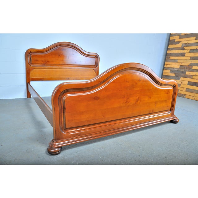 Vintage French Country Style Cherry Wood Full Size Bed Frame Chairish