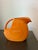 Tangerine Fiesta Large Disk Pitcher Tangerine Retired Color – Homer Laughlin Usa Vitrified China 67 1/4 Oz Mid-Century Style Serveware For Sale - Image 8 of 14
