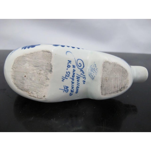 Ceramic Delft Holland Blue Ceramic Clog Shaped Ashtray Trinket Dish For Sale - Image 7 of 8