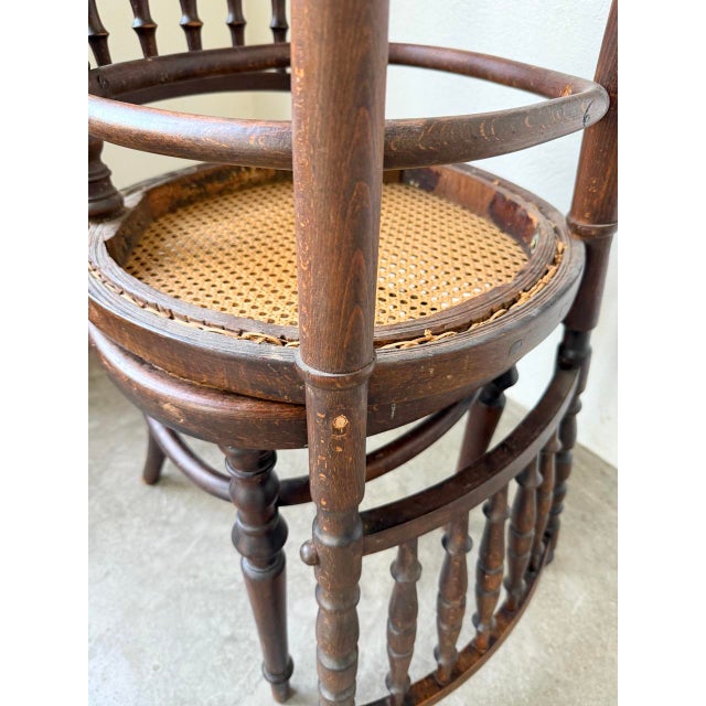 Fischel Cane Bistro Chairs, 1890s, Set of 4 For Sale - Image 9 of 18