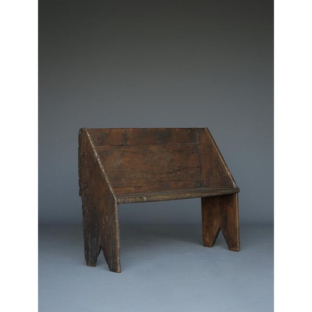 Small Antique 18th Century Oak Hall Bench For Sale - Image 18 of 18