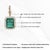 14k Yellow Gold 9.95ct Octagon Emerald and 1.25ct Diamond Halo Enhancer Pendant For Sale - Image 12 of 16
