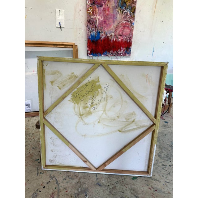 Vibrant Green Abstract Painting For Sale - Image 12 of 12