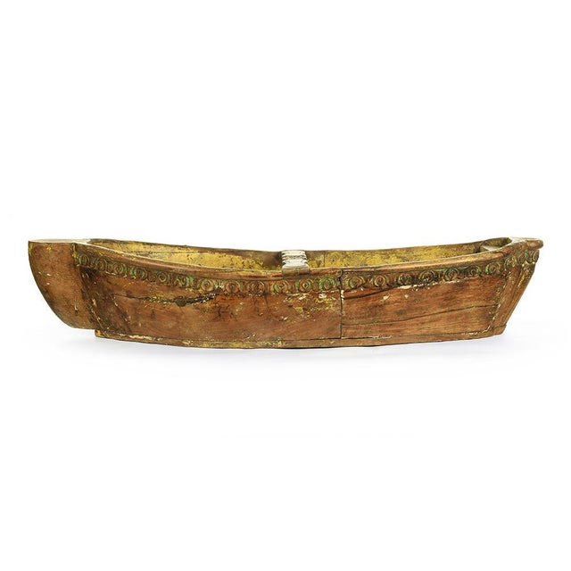 Boat Model in Weathered Wood, 1930s For Sale - Image 5 of 5