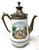 Late 19th Century Charming Antique Chocolate Pot European Style Enamelware Castle Motif For Sale - Image 5 of 5