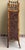 Brown English Bamboo Bookcase Cabinet With Gallery Top and Two Glazed Doors For Sale - Image 8 of 18