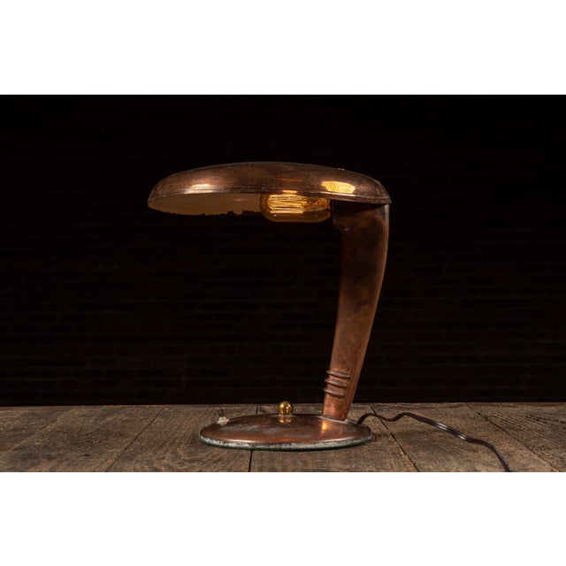 Early 20th Century Vintage "Eye-Saver" Cobra Desk Lamp by Faries For Sale - Image 5 of 12