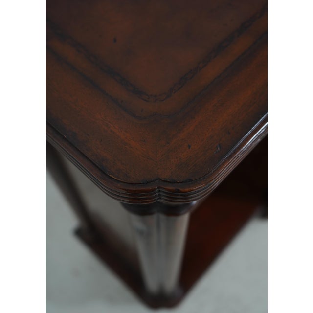 Brown Maitland Smith Mahogany Bookspline Door Bookcase Credenza For Sale - Image 8 of 18