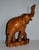 Wood Vtg. Carved Wood Elephant Statue For Sale - Image 7 of 13