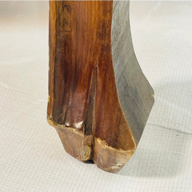 Italian Vintage Walnut Bombe Chest With Sculpted Legs For Sale - Image 16 of 18