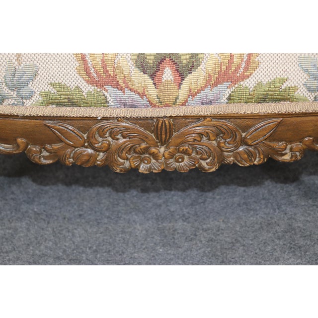 Italian Early 20th Century Antique Italian Carved Figural Chair Settee For Sale - Image 3 of 9