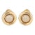 Chopard Diamond Earrings Movable Day Night 18 Karat Yellow Gold Estate Jewellery - 2 Pieces For Sale