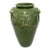 Leona for Neiman Marcus Italian Green Crackle-Glazed Ceramic Vase For Sale