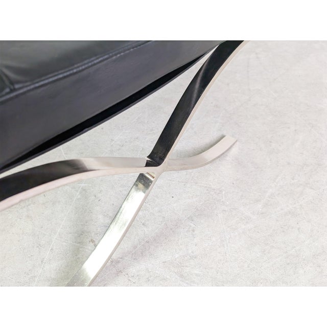 Barcelona Stool in Leather by Mies Van Der Rohe for Knoll International For Sale - Image 10 of 13