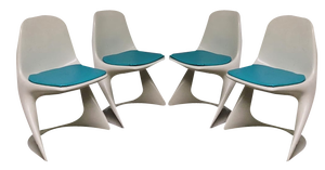 Plastic Casalino Dining Chairs by Alexander Begge for Casala, Set of 4