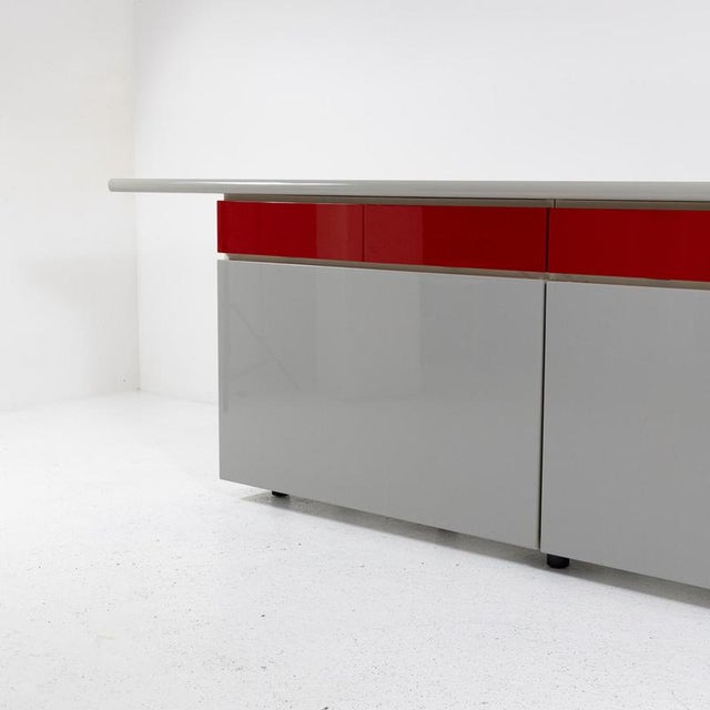 Contemporary Sheraton Sideboard by Ludovico Acerbis & Giotto Stoppino for Acerbis International, 1980s For Sale - Image 3 of 13