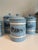 1920s Set of 6 French Kitchen Spice Set in Baby Blue Enamel For Sale In New York - Image 6 of 6