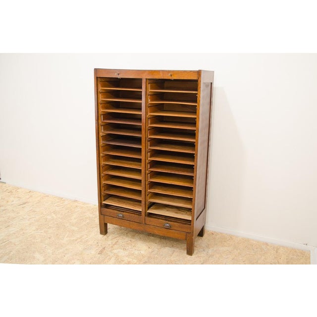 Modernist Roller Blind Cabinet, Czechoslovakia, 1930s For Sale - Image 6 of 18