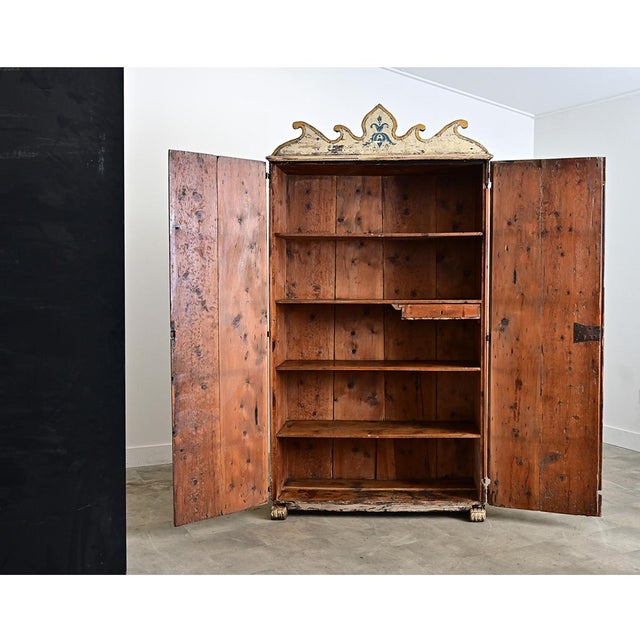 Early 18th Century Spanish 18th Century Polychrome Painted Cabinet For Sale - Image 5 of 11