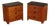 Stickley 21st Century Collection Pair of Granite Top Cherry Nightstands For Sale