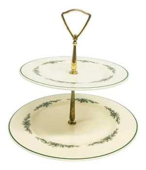 Vintage Pfaltzgraff Two-Tier Dessert Server