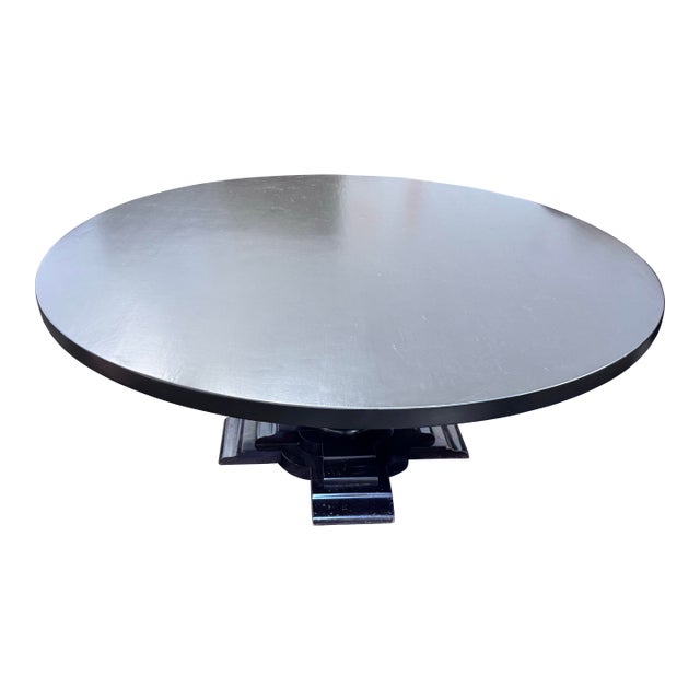 Crate & Barrel Pedestal Table For Sale