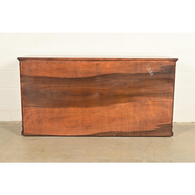 Henredon French Regency Louis XVI Carved Walnut Sideboard Credenza or Bar Cabinet, Circa 1960s For Sale - Image 14 of 15