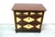 Wood Chest of Drawers in Dark Nutwood and Sahara Yellow, 1900s For Sale - Image 7 of 7