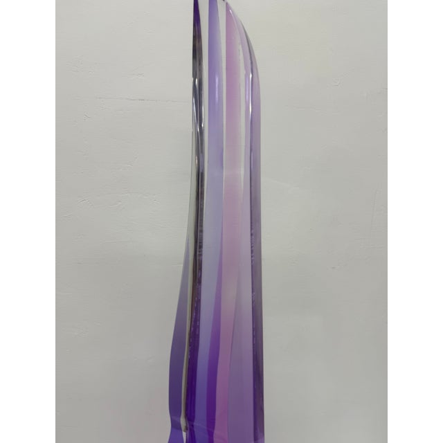 Van Teal Multi-Color Abstract Acrylic Table or Floor Sculpture, 1980s For Sale - Image 15 of 16