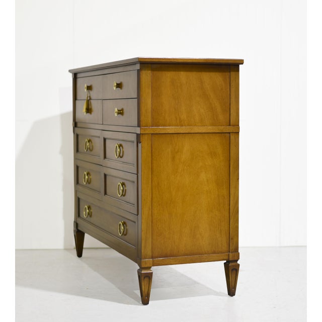 Wood Mid Century Transitional 9 Drawer Bachelor Chest by Henredon Furniture For Sale - Image 7 of 13
