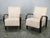 An outstanding and documented pair of lounge chairs designed by Kropáček & Kozelka for Interiér Praha, Czechoslovakia,...