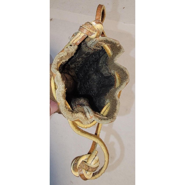 Brown 1930s Set of Three Leather Pouches /Bags For Sale - Image 8 of 8