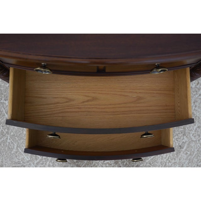 1990s Pair of Stickley Antiquities 3 Drawer Nightstands For Sale - Image 5 of 18