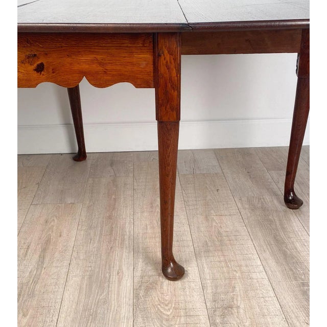 Brown Georgian Pad Foot Dropleaf Table, England Circa 1780 For Sale - Image 8 of 9