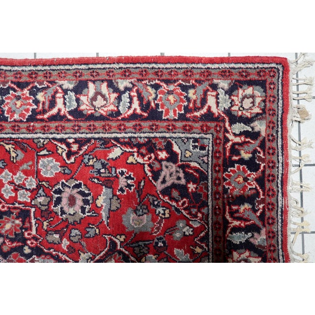 1950s, Handmade Vintage Persian Hamadan Rug 4.3' X 6.4' For Sale - Image 11 of 12