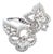 Louis Vuitton LV Monogram Signature Diamond Fusion White Gold Ring, Size 5.75 For Sale