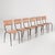 Six chairs made by Doro Cuneo in the 1960s. Original leatherette fabric and iron frame. In fair overall condition, solid...