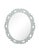 Contemporary Fleur Home Garden District Satsuma Oval Mirror in Pelican Gray, 32x37 For Sale - Image 3 of 3