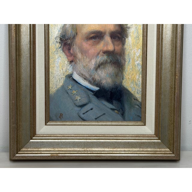 American Oil Portrait General-in-Chief Robert E. Lee, Commander of the Armies of the Confederate States For Sale - Image 3 of 18