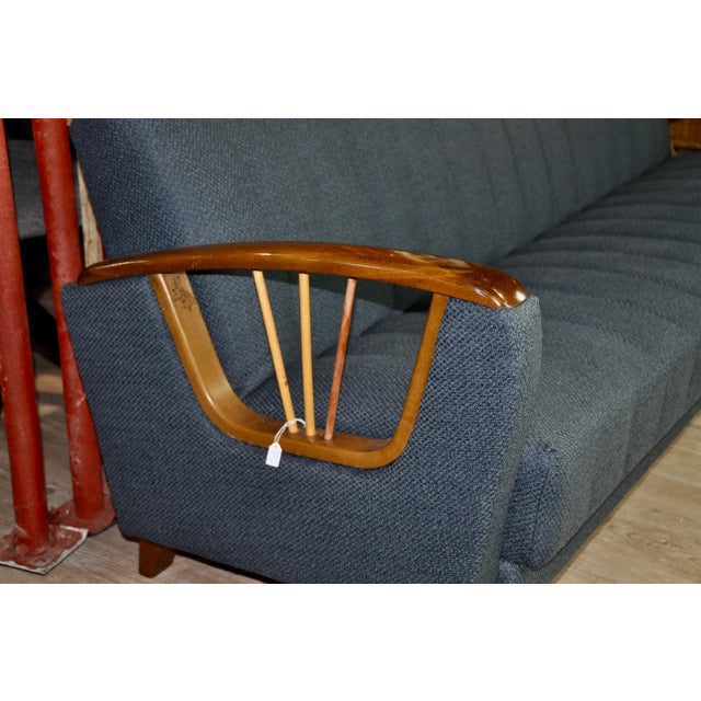 Wood Mid-Century German Convertible Sofa, 1960s For Sale - Image 7 of 18