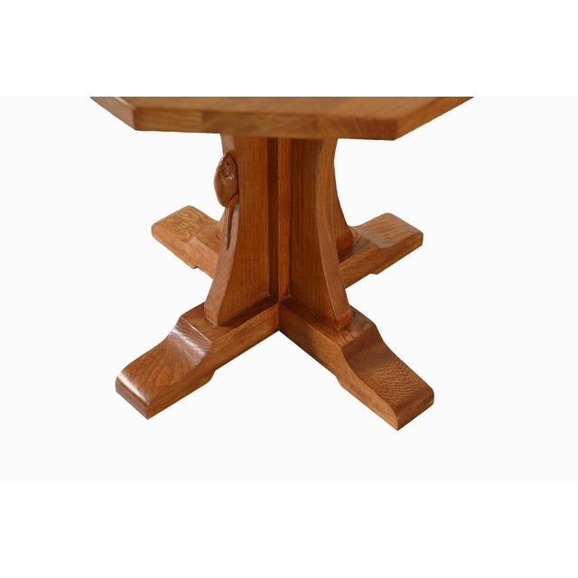 2020s Mission Solid Oak Mouse Detail End Table For Sale - Image 5 of 7