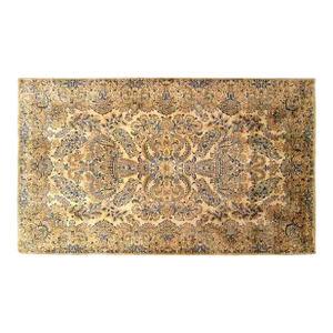 Antique Persian Kerman Oriental Rug, Room Size, with Floral Elements