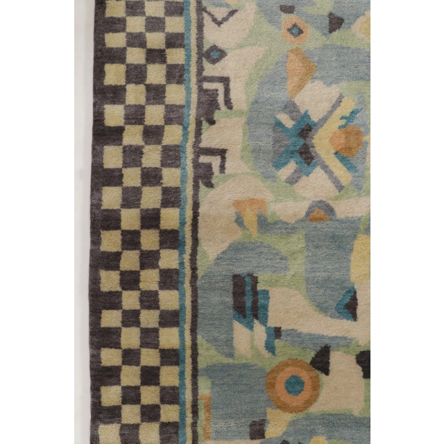 Contemporary Art Deco Polychromatic Geometric Wool Rug by Rug & Kilim, India For Sale In New York - Image 6 of 12