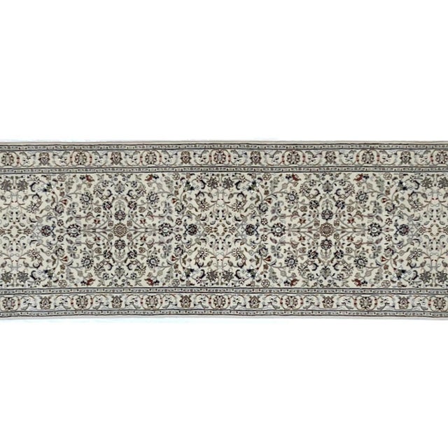 Persian Indo Persian Nain , 2'9" X 14' For Sale - Image 3 of 6